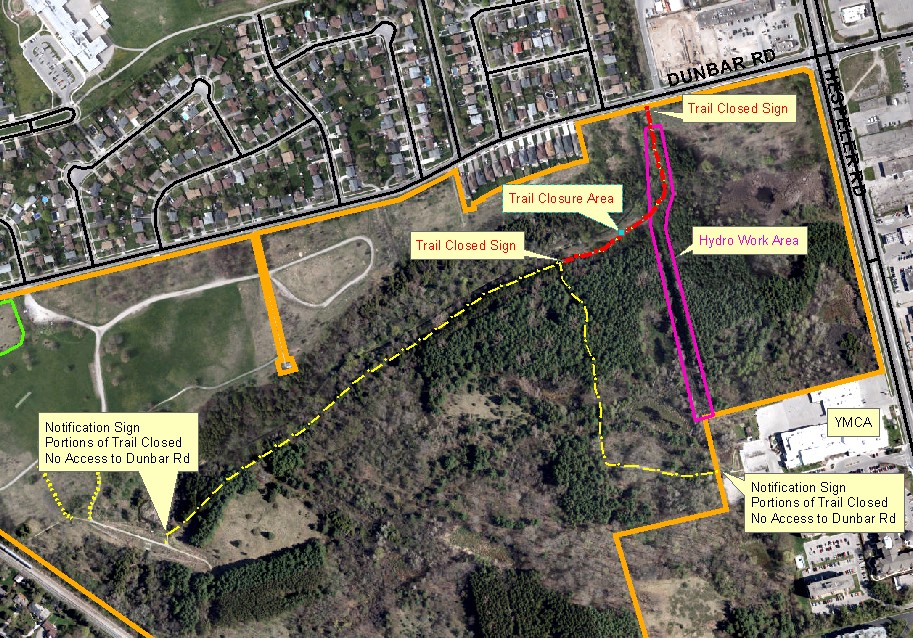 Dumfries Conservation Area temporary trail closure